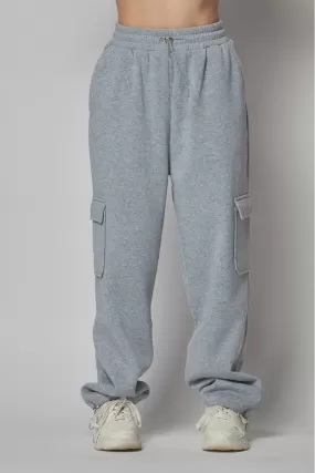 Fleece Lined Cargo Sweat Jogger Pants