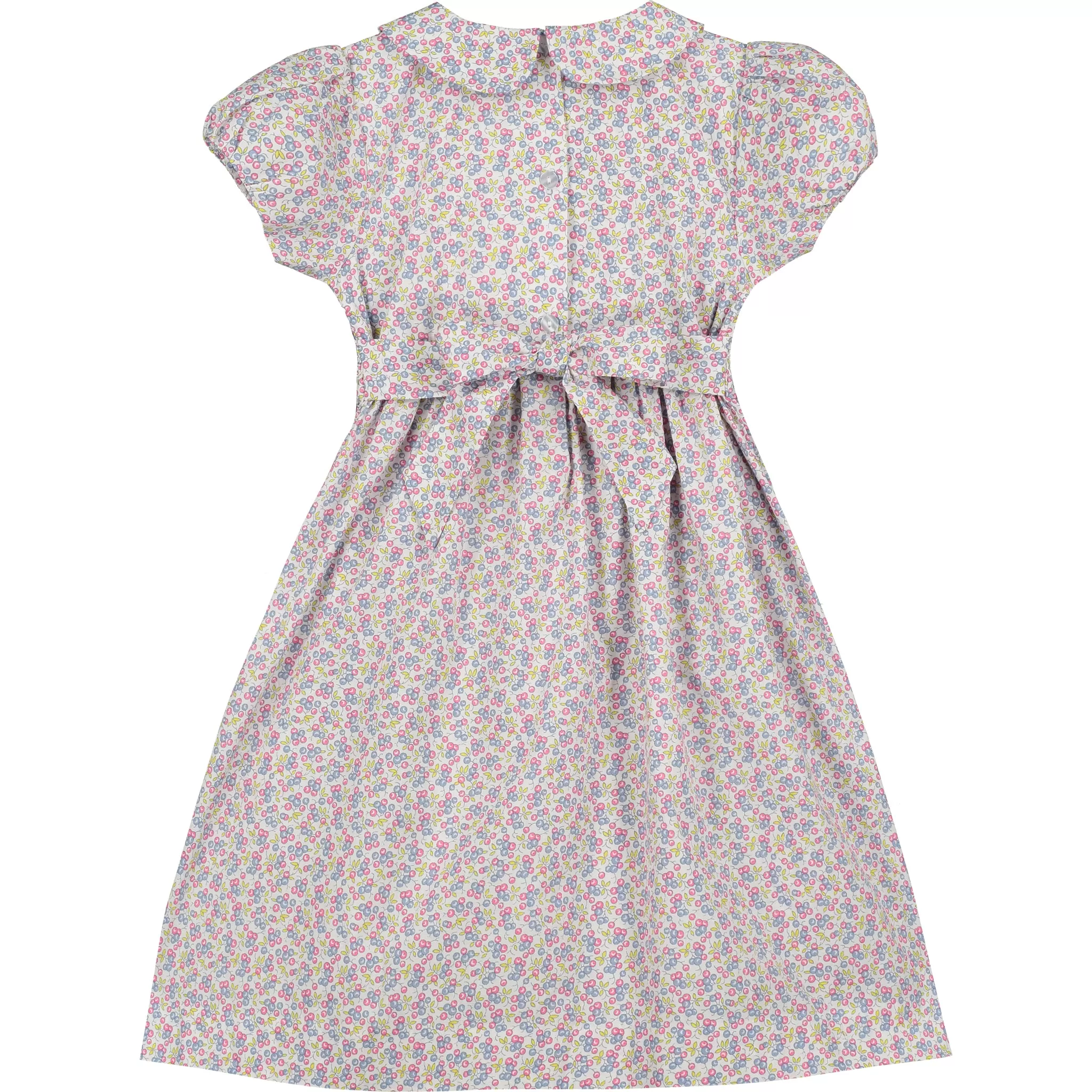 Floral Girls Smocked Dress - Abby