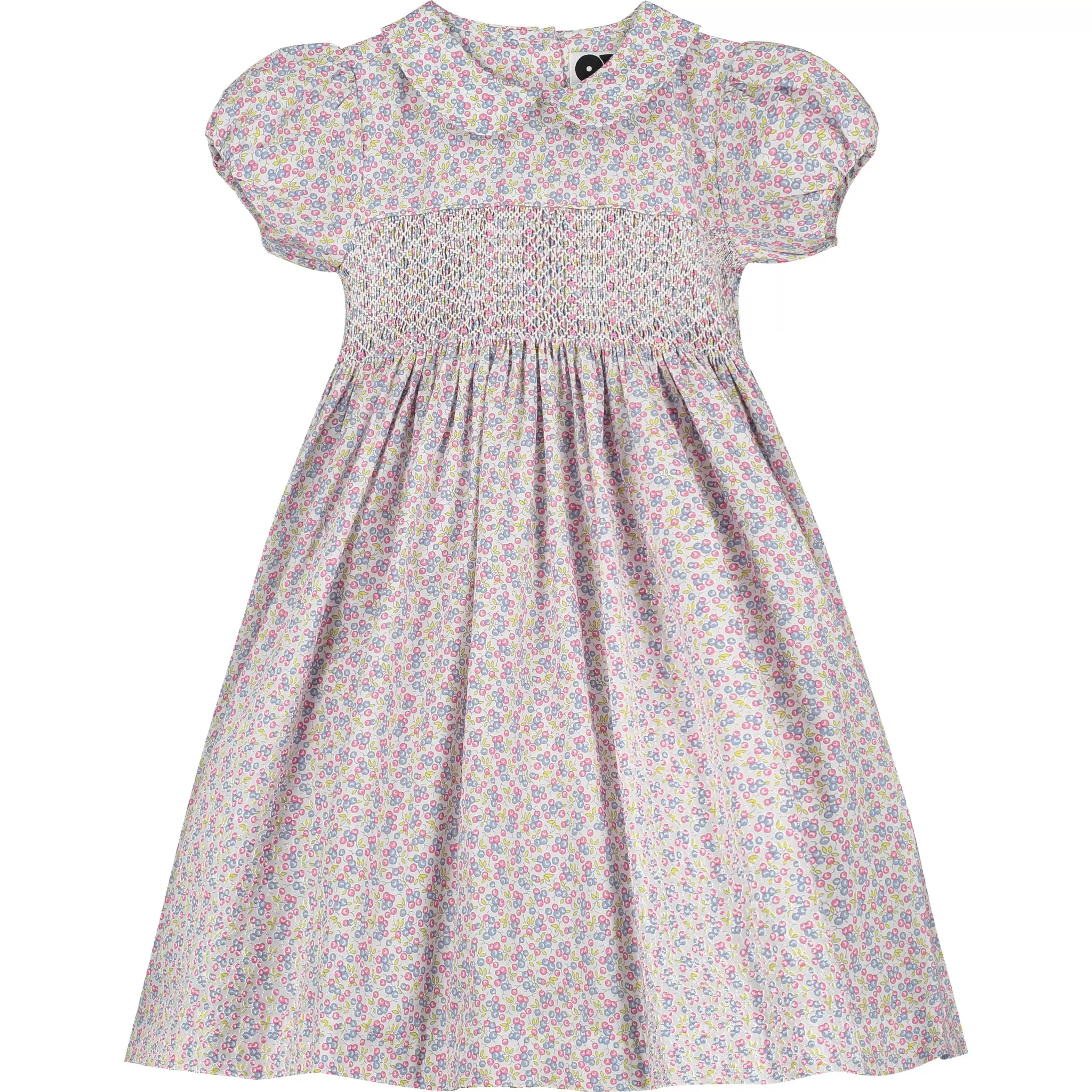 Floral Girls Smocked Dress - Abby