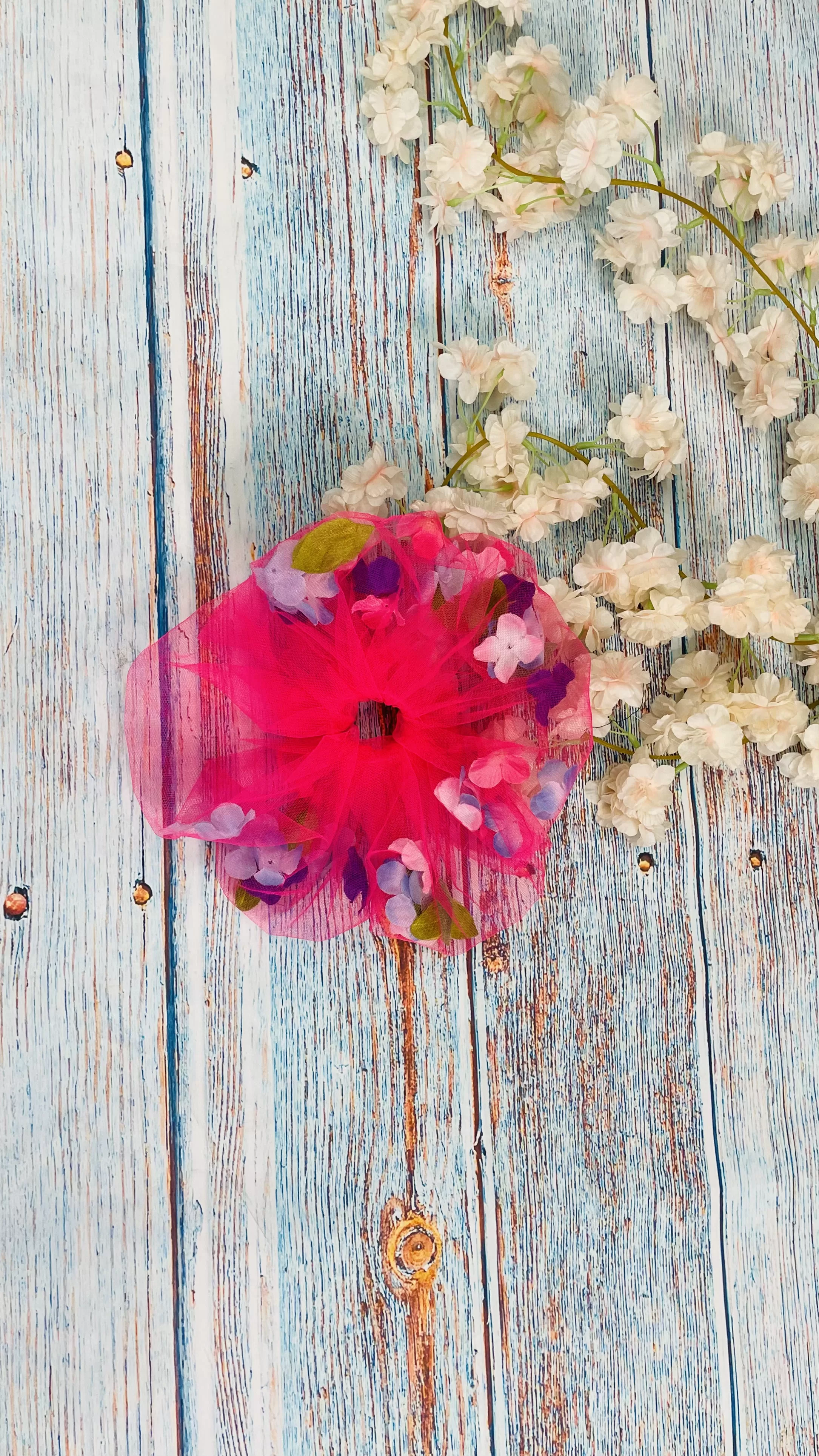 Flower Garden Scrunchie