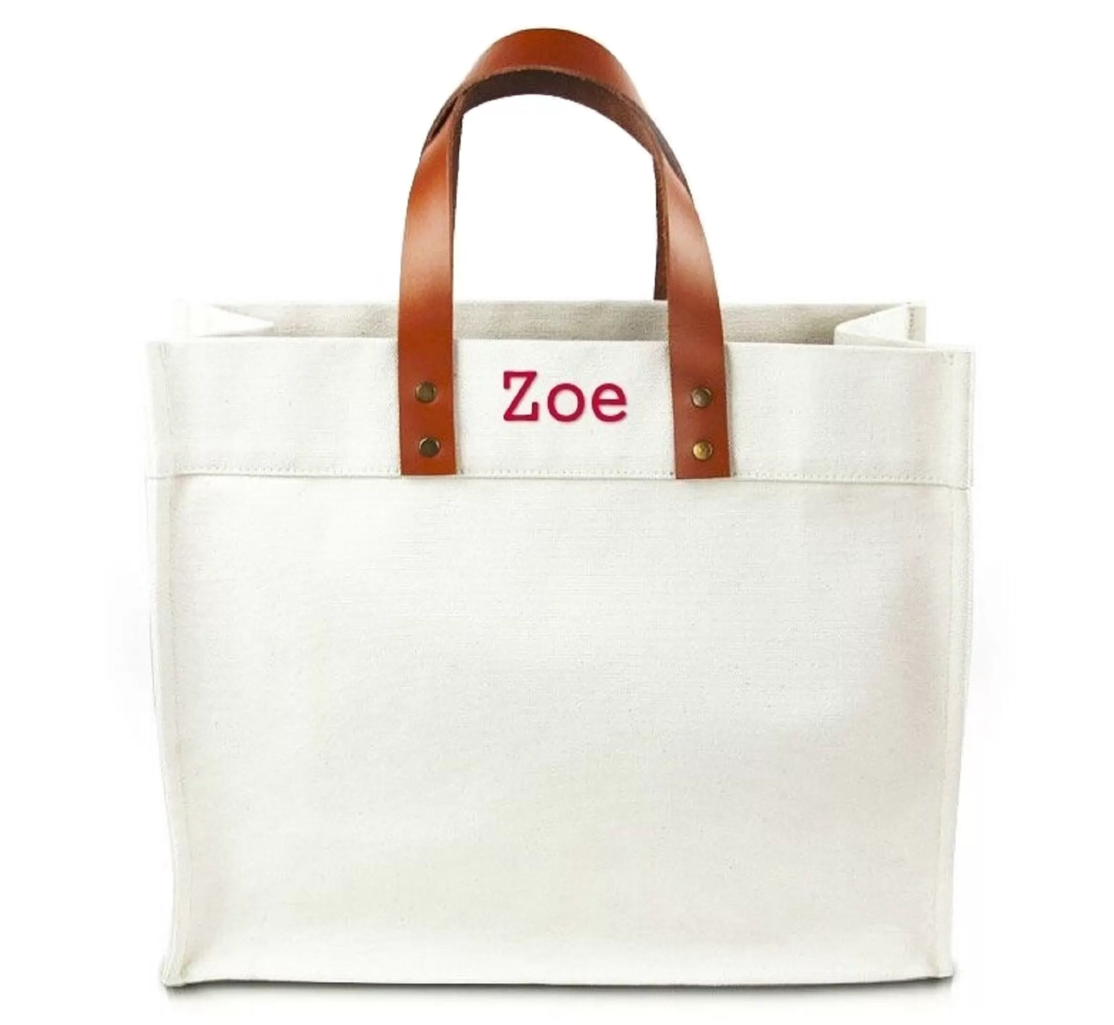 Fulham Monogram Canvas Tote Bag With Leather Straps