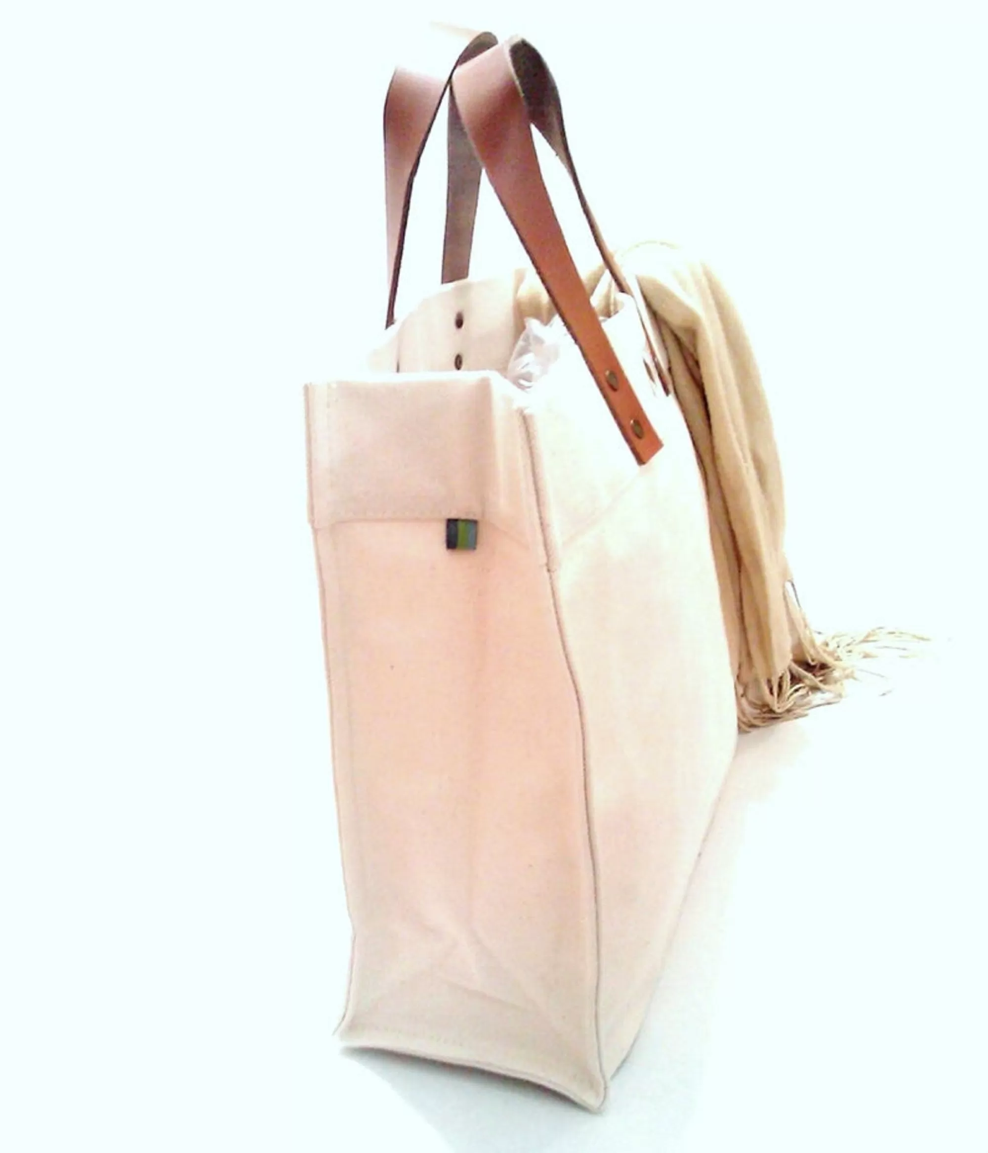 Fulham Monogram Canvas Tote Bag With Leather Straps