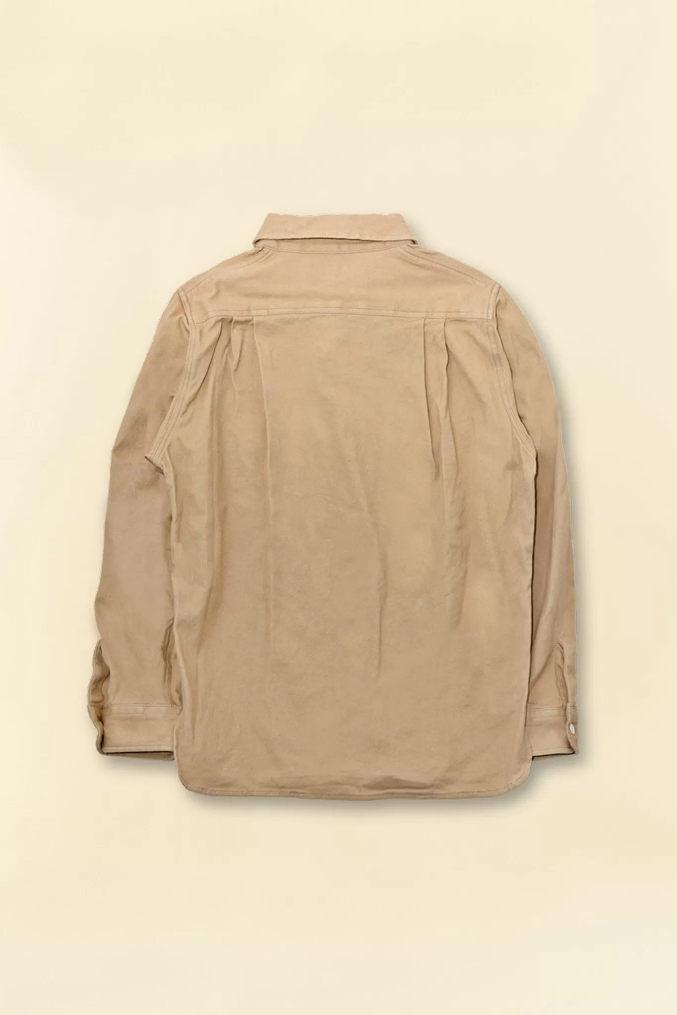 Fullcount Cotton Wool CPO Shirt - Beige