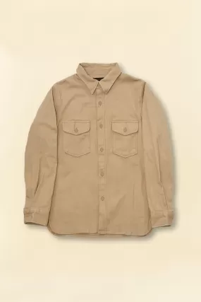 Fullcount Cotton Wool CPO Shirt - Beige