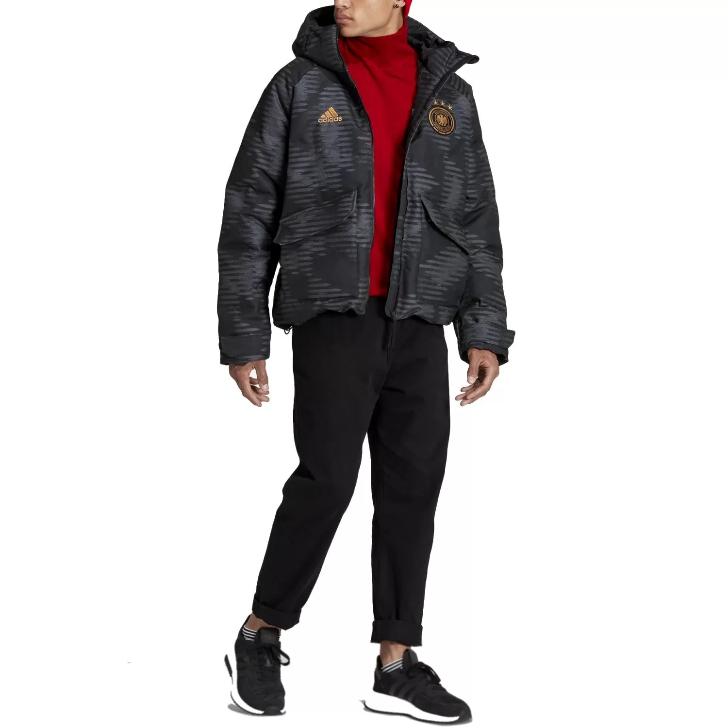 Germany casual padded bomber jacket 2022/23 - Adidas