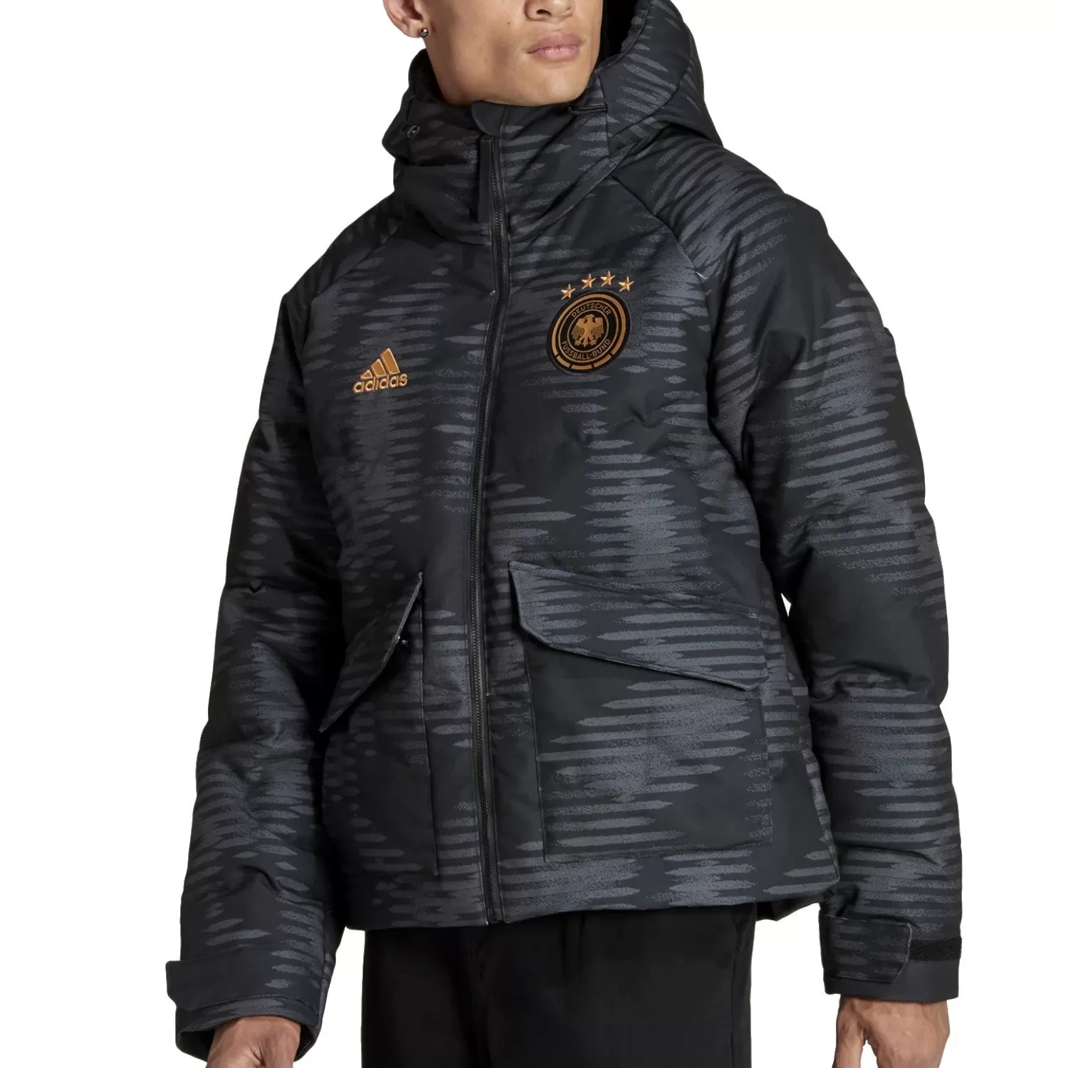 Germany casual padded bomber jacket 2022/23 - Adidas