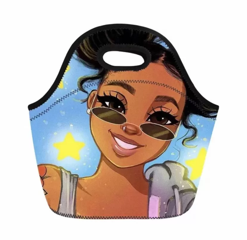 GIRLS BLACK GIRL MAGIC MEDIUM TOTE BAG