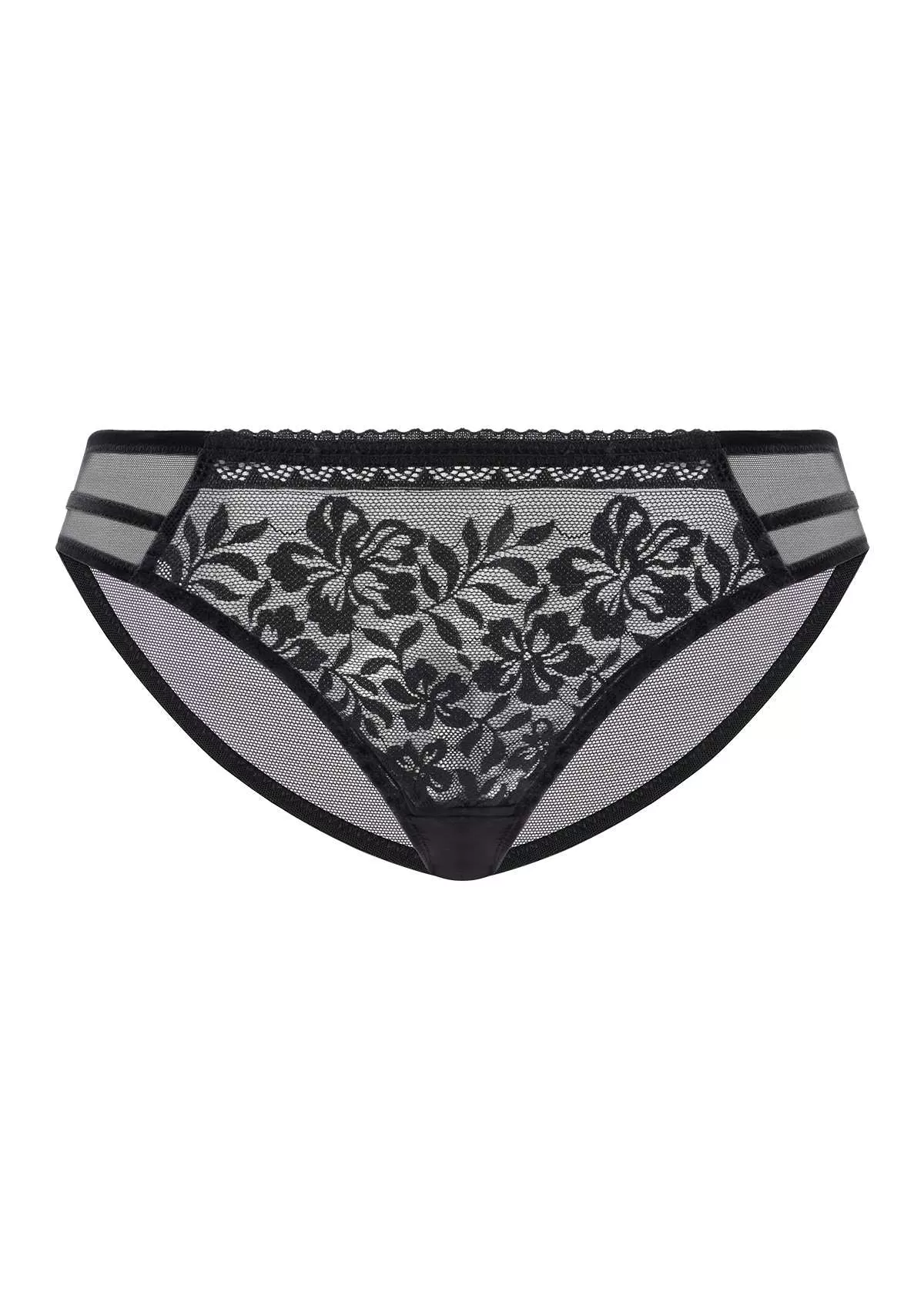 Gladioli Floral Lace Bikini Underwear