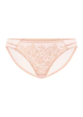 Gladioli Floral Lace Bikini Underwear