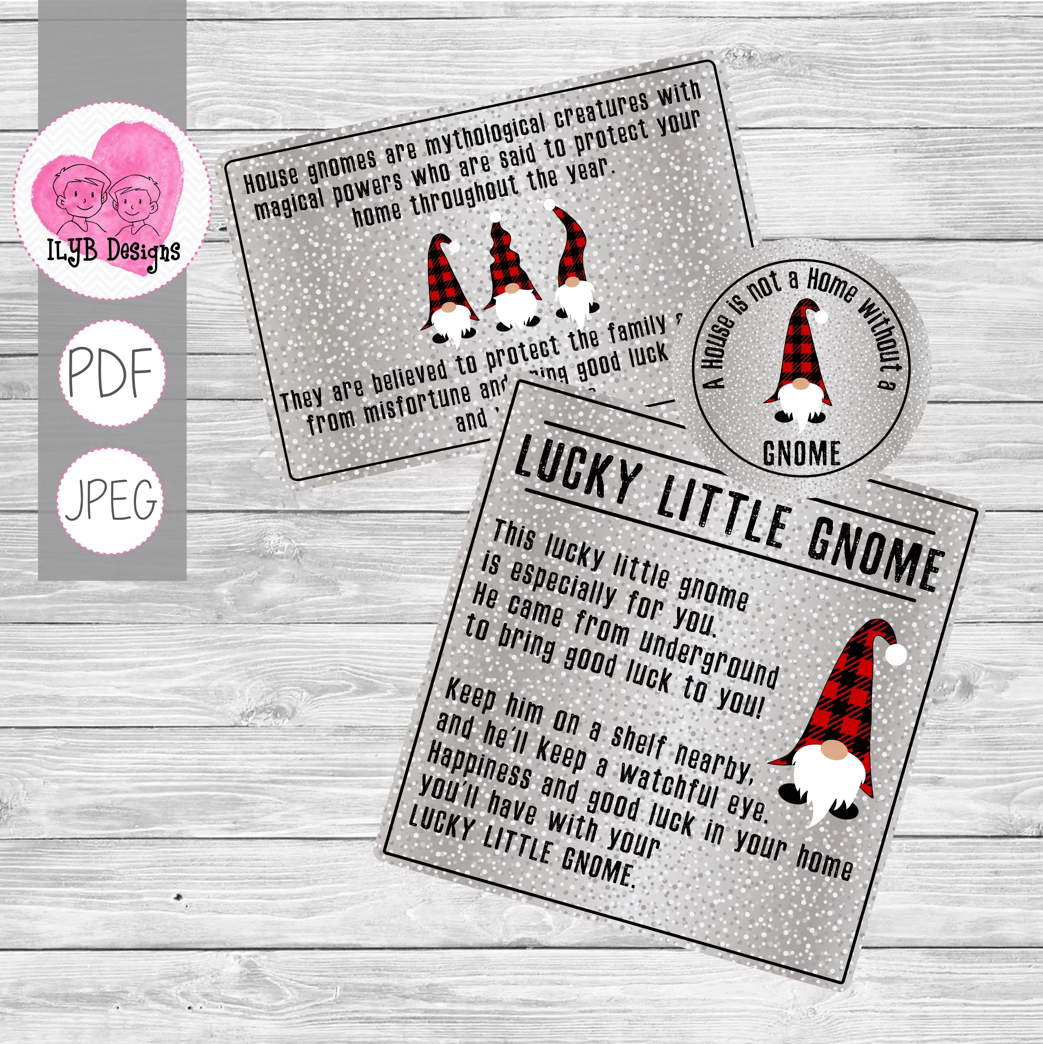 Gnome Printables - PDF, JPEG Printable Files