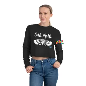 Goth Moth Women's Cropped Sweatshirt