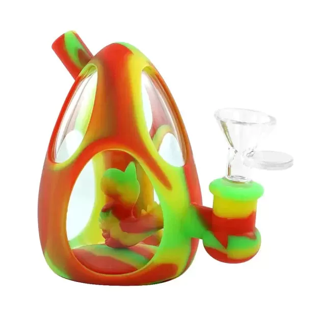 Gotoke | 4.4" YOSHI EGG SILICONE GLASS BUBBLER n