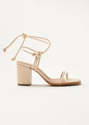 Grace Corn Cream Vegan Leather Sandals