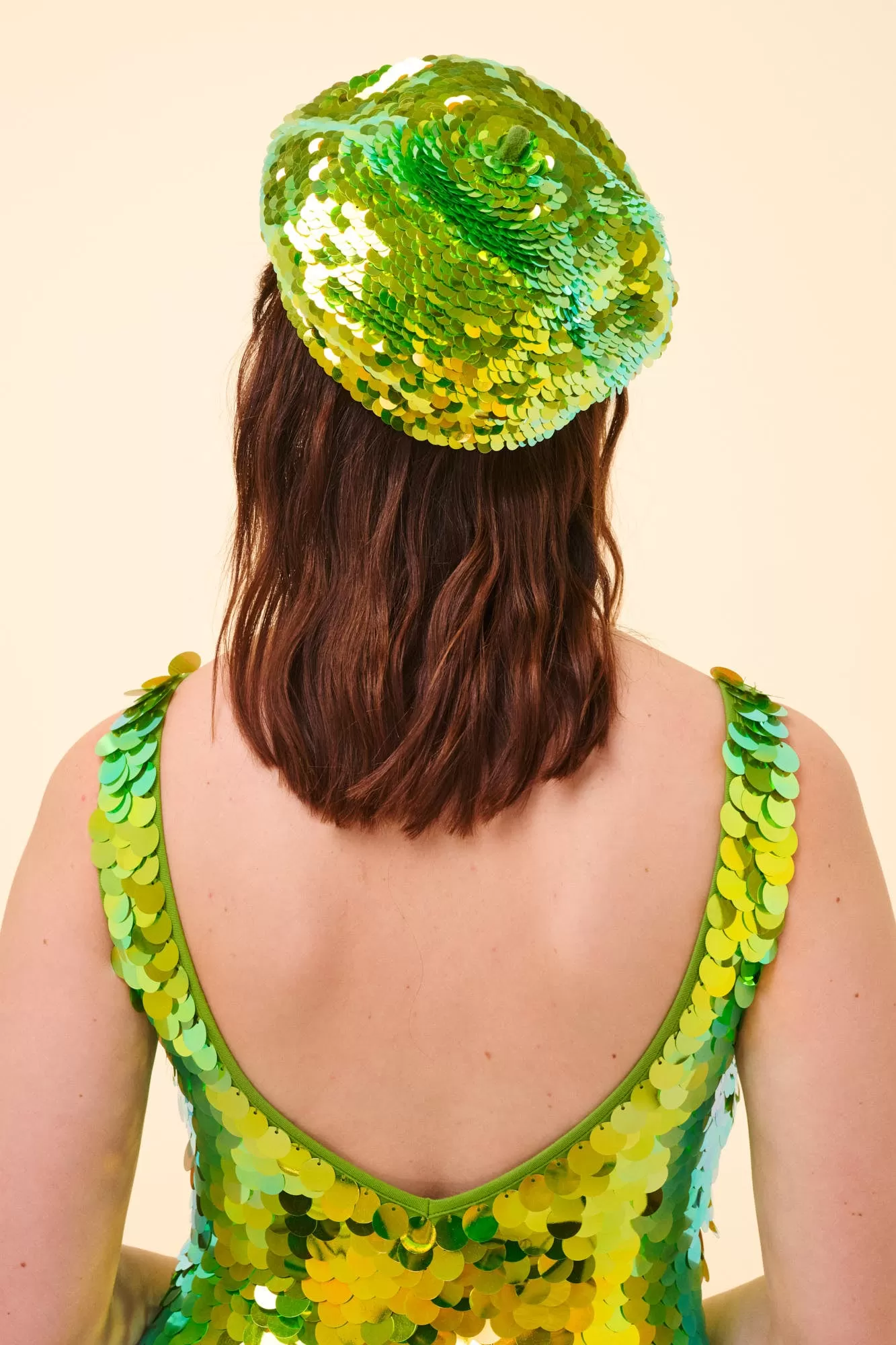 GRACE SEQUIN BERET - MANTIS