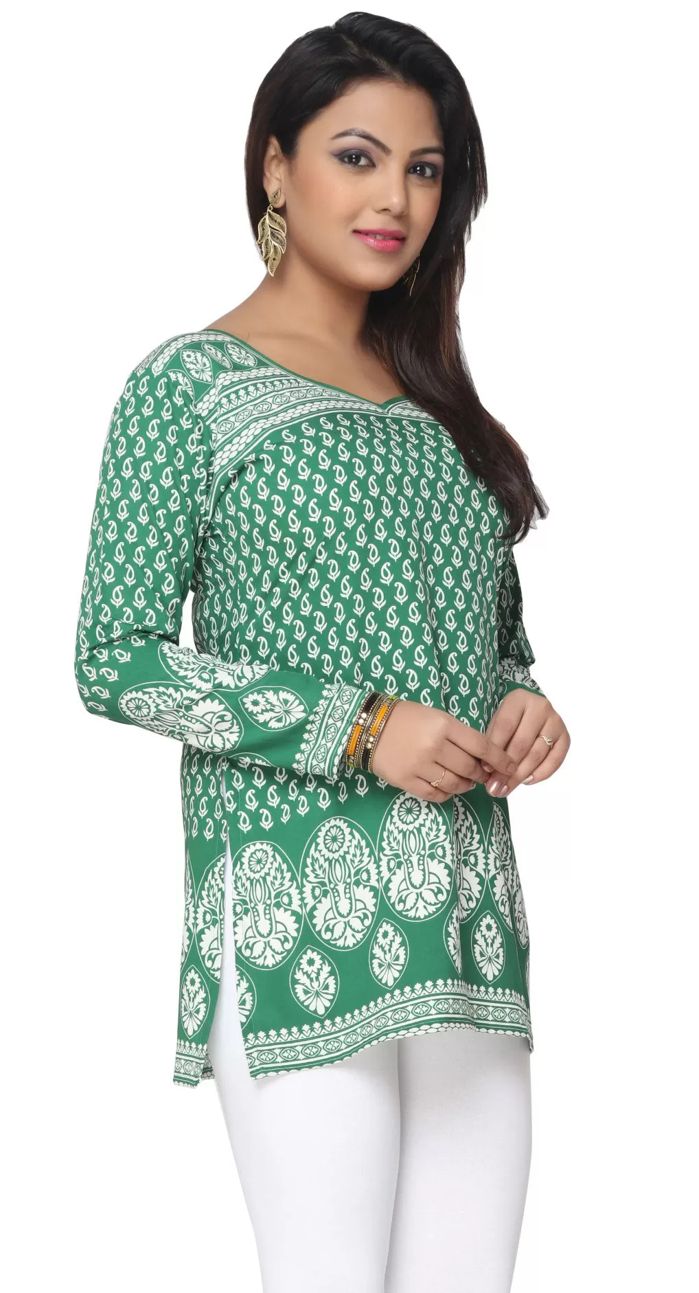 Green Indian Kurti for Women – Stylish and Elegant Ethnic Top