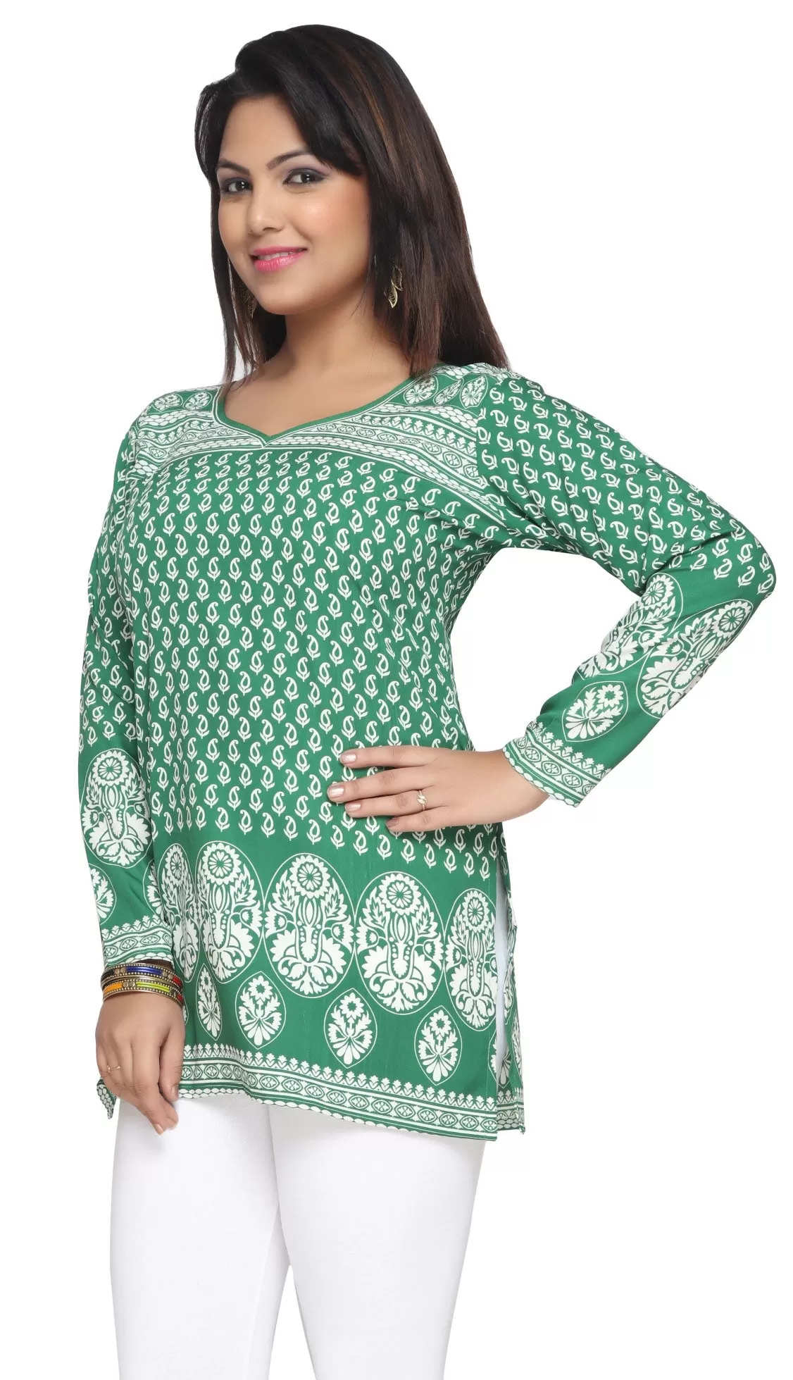 Green Indian Kurti for Women – Stylish and Elegant Ethnic Top