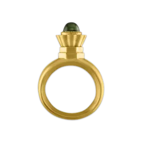 Green Tourmaline Turris Ring