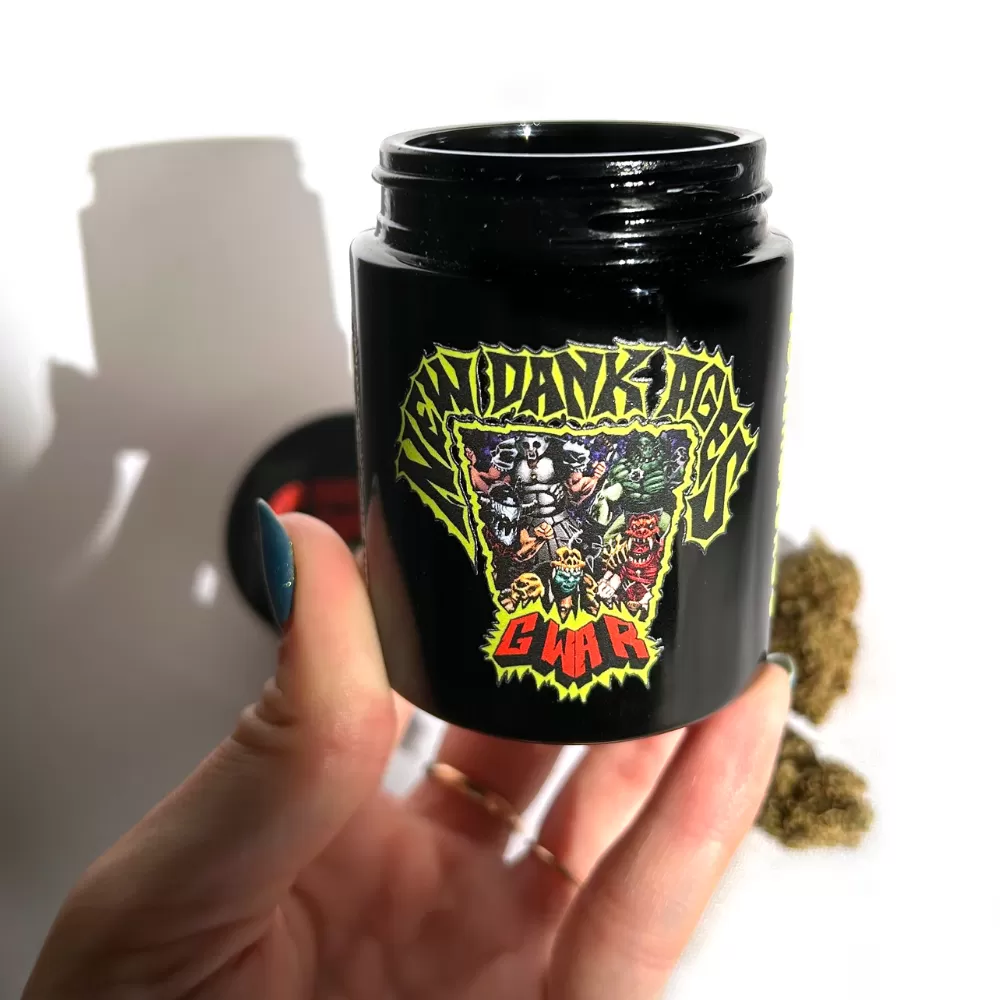 GWAR New Dank Ages Delta-9 Flower 3.5 Gram Collectible Jar