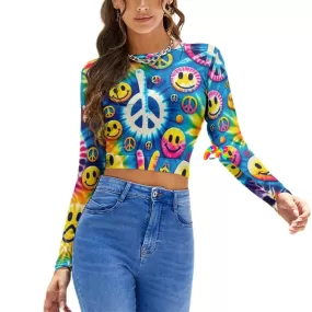 Harmony Long Sleeve Backless Rave T-shirt