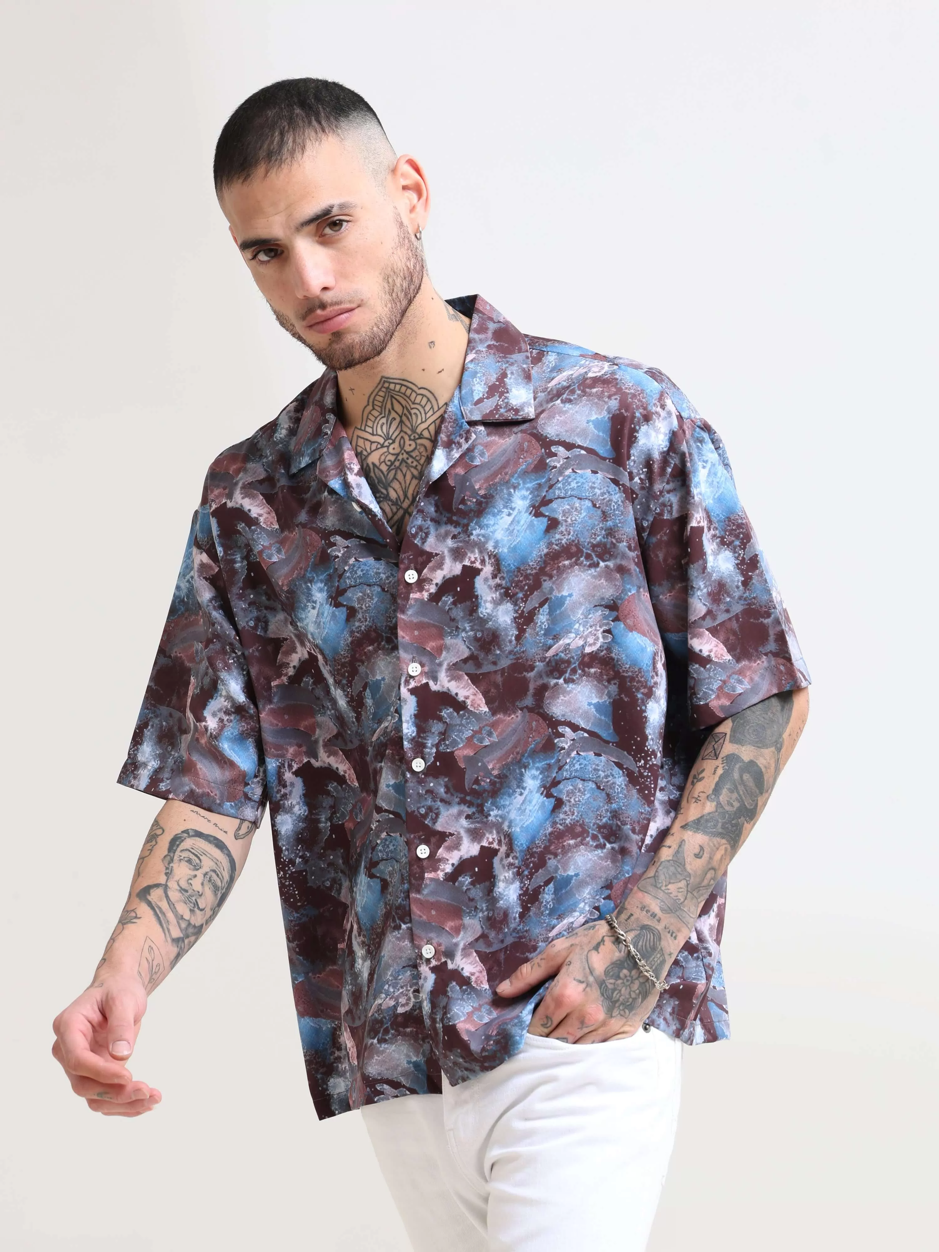 Hawaiian Island Oversized Shirt