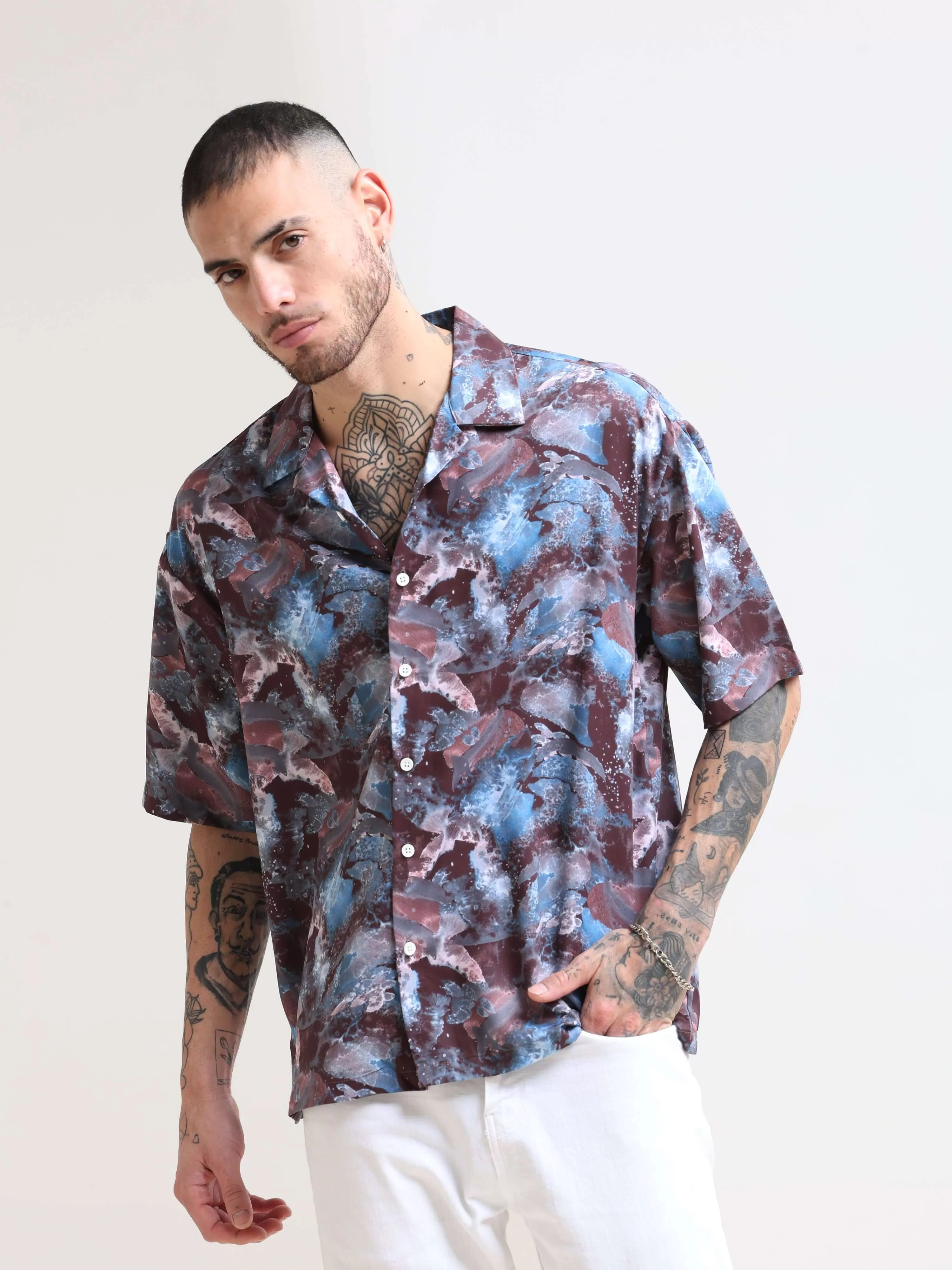 Hawaiian Island Oversized Shirt