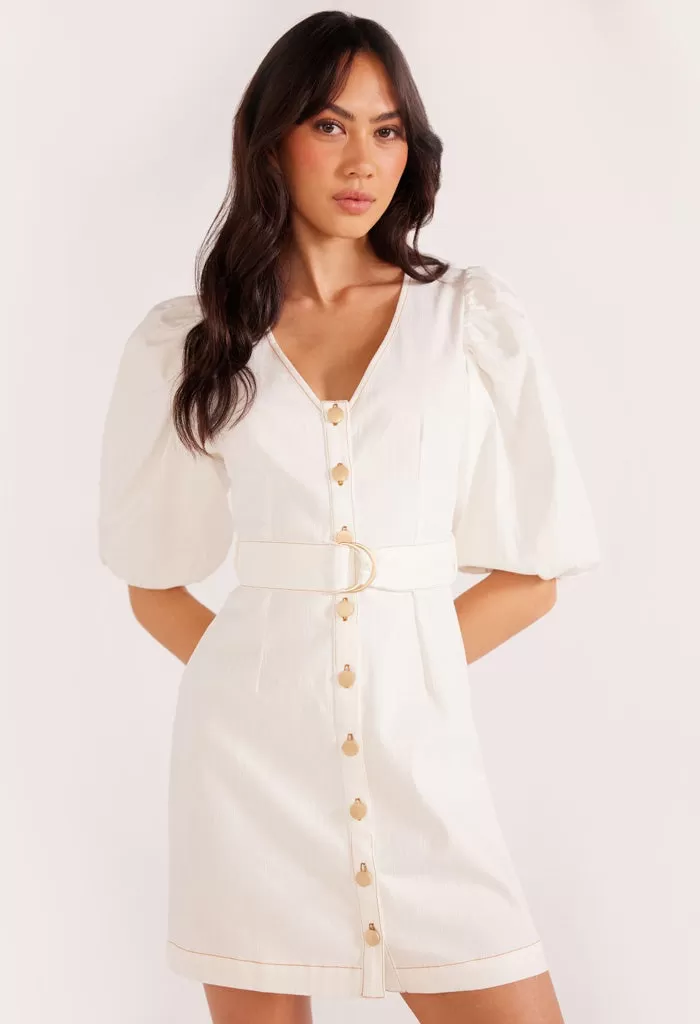 Hazel Puff Sleeve Mini Dress