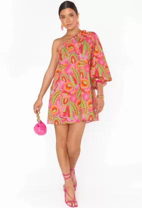 High Volume Mini Dress-Paradise Palms