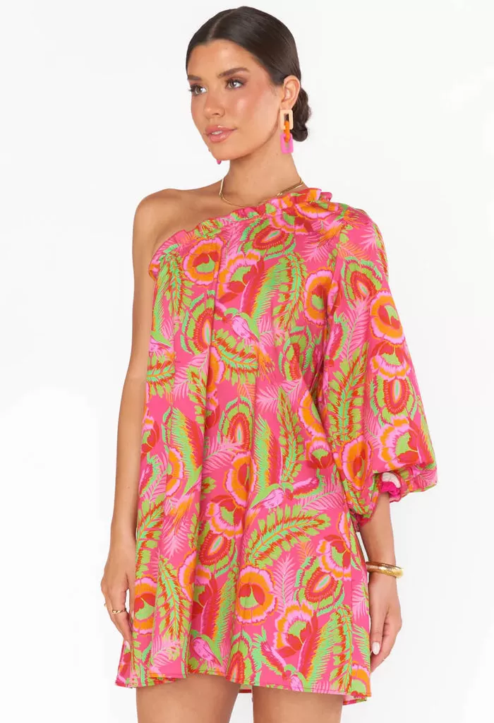 High Volume Mini Dress-Paradise Palms