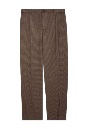 Houndstooth Pleat Front Pant