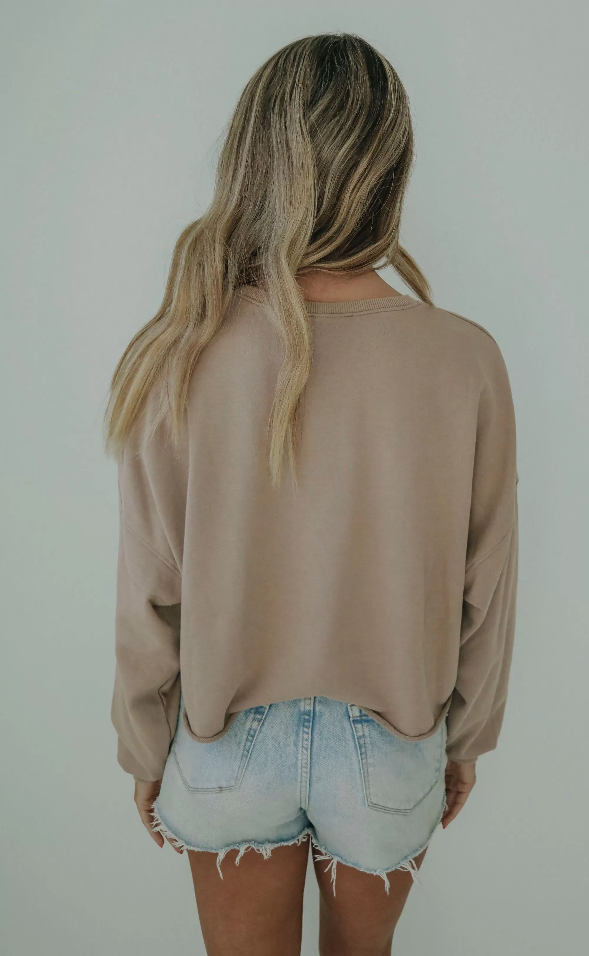 hyperfixation sweatshirt - taupe