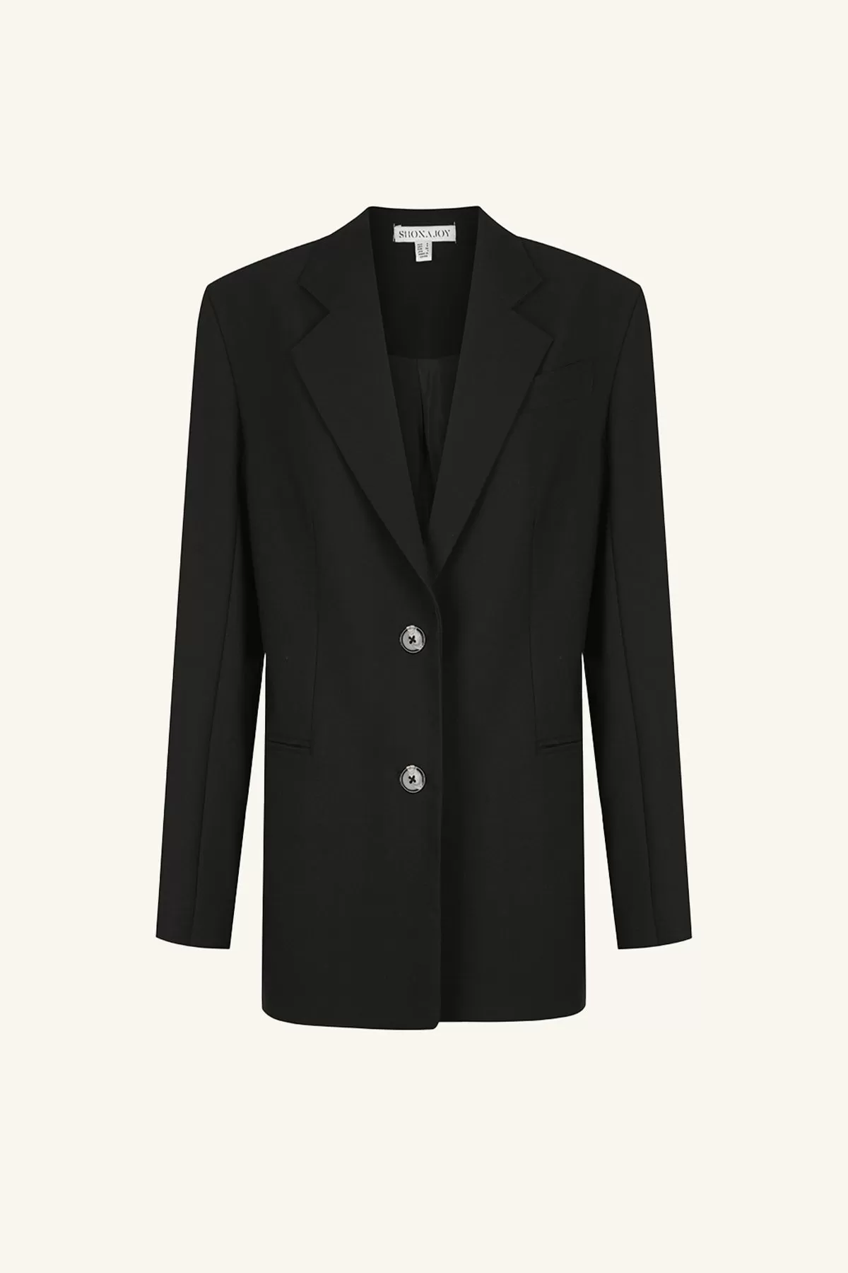 IRENA OVERSIZED TAILORED BLAZER - BLACK