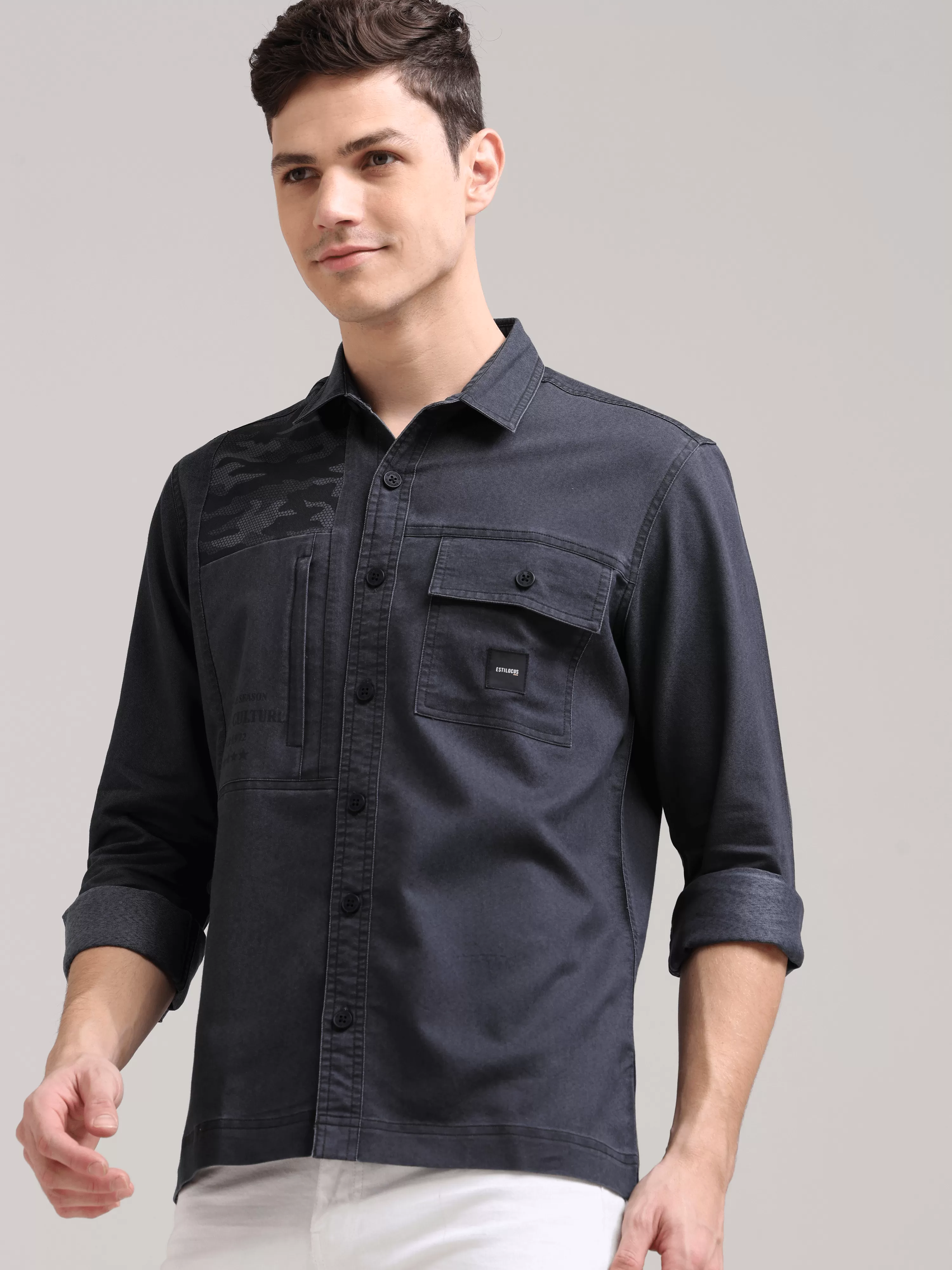 Iron Grey Denim Shirt