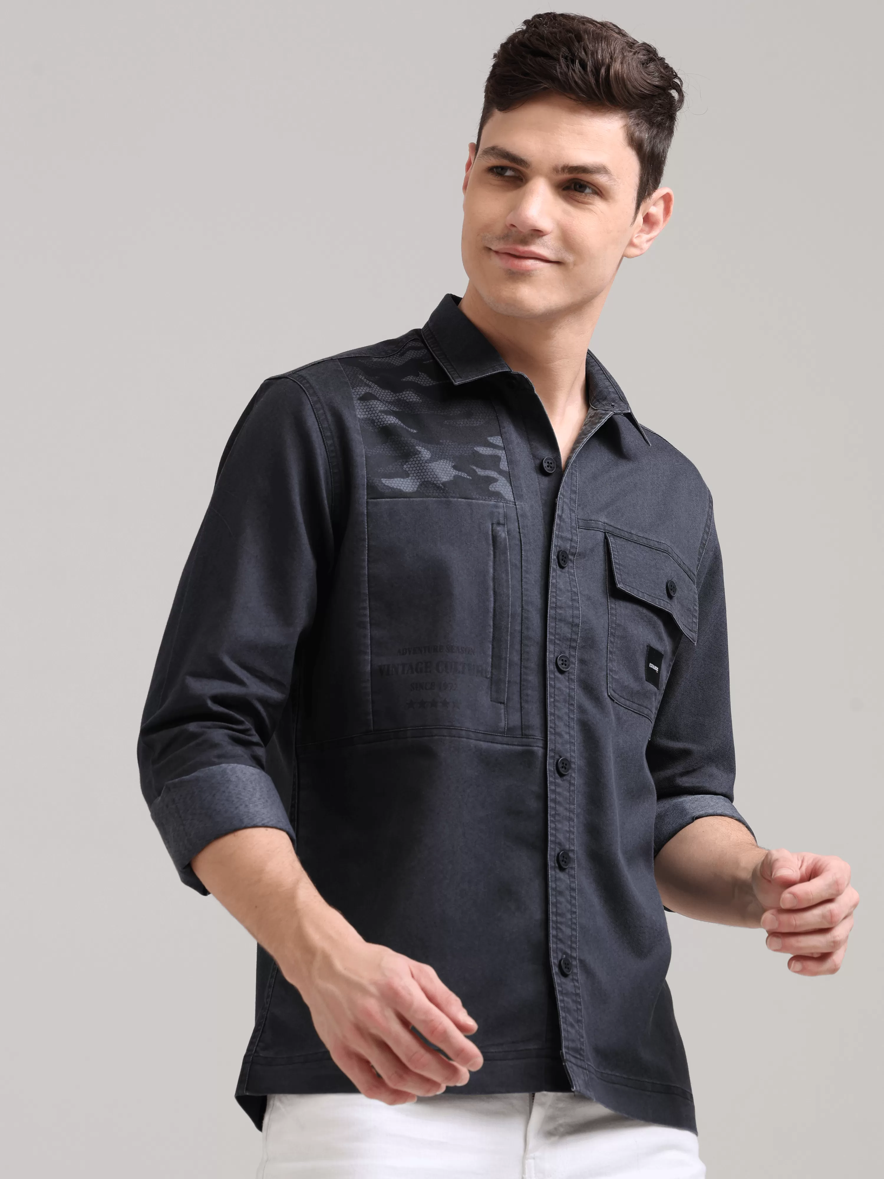 Iron Grey Denim Shirt