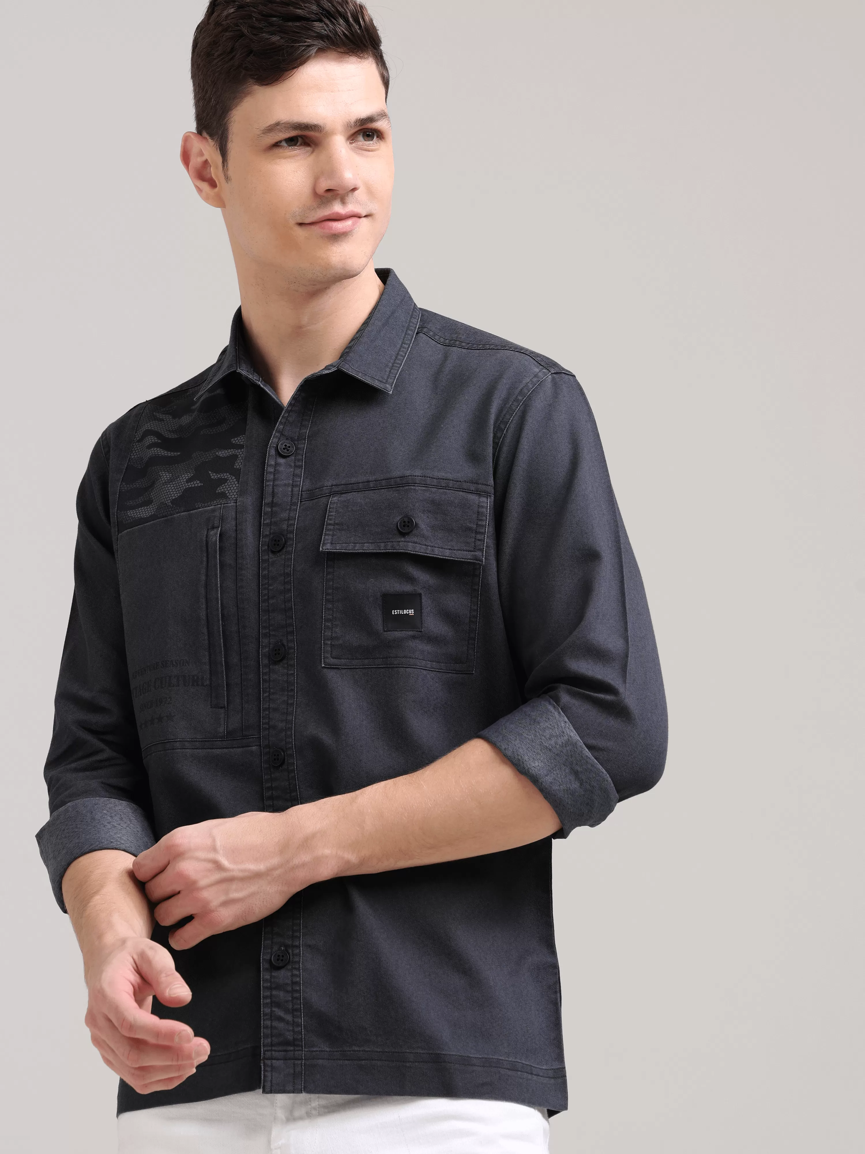 Iron Grey Denim Shirt