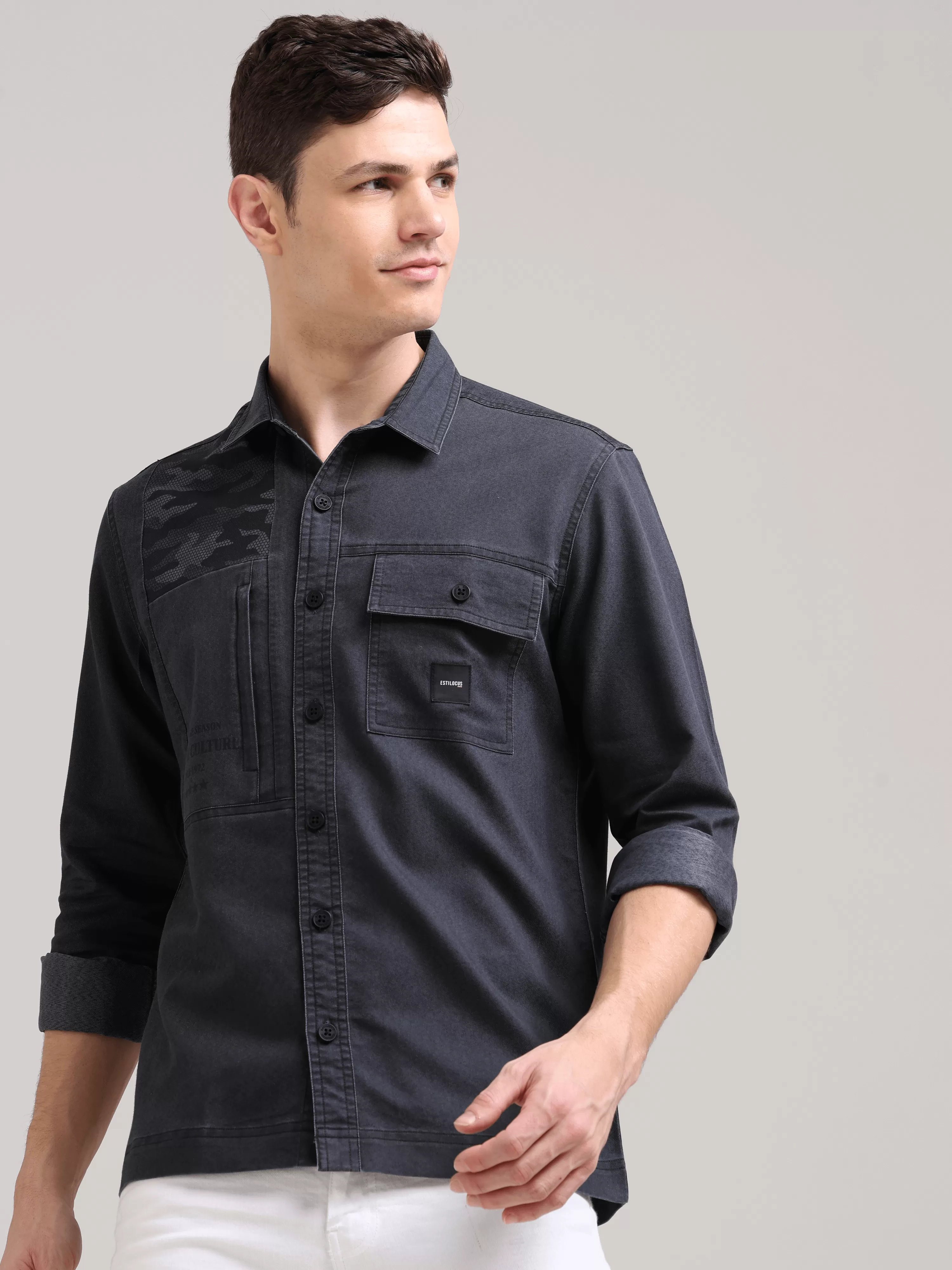 Iron Grey Denim Shirt