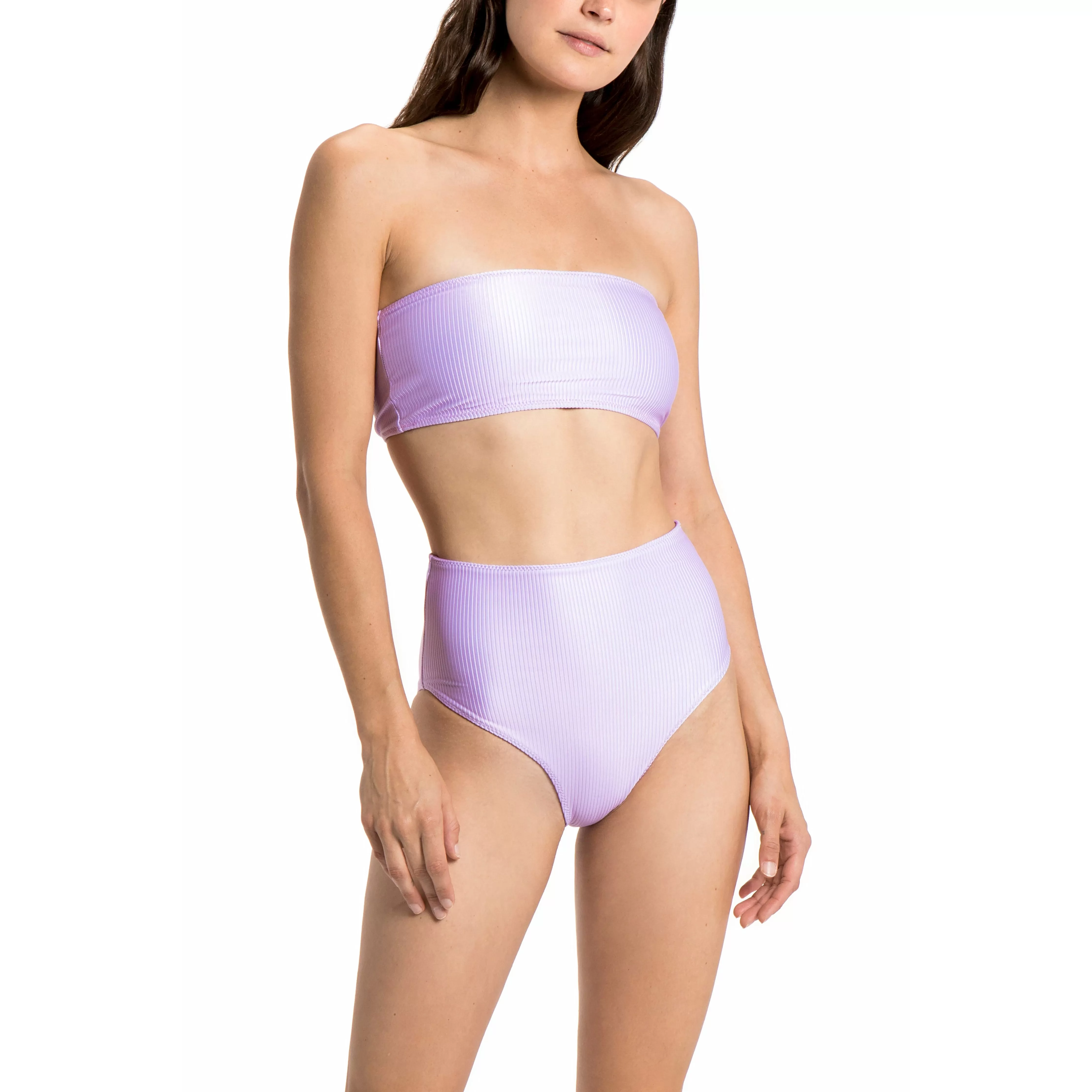 Jagger Veri Peri Ribbed High-Waisted Bottoms