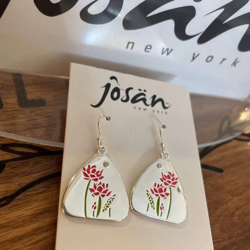 Josan SSW Pink Lotus Flower Earrings