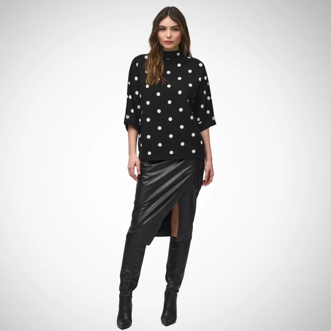 Joseph Ribkoff -  Polka Dot Sweater 244936