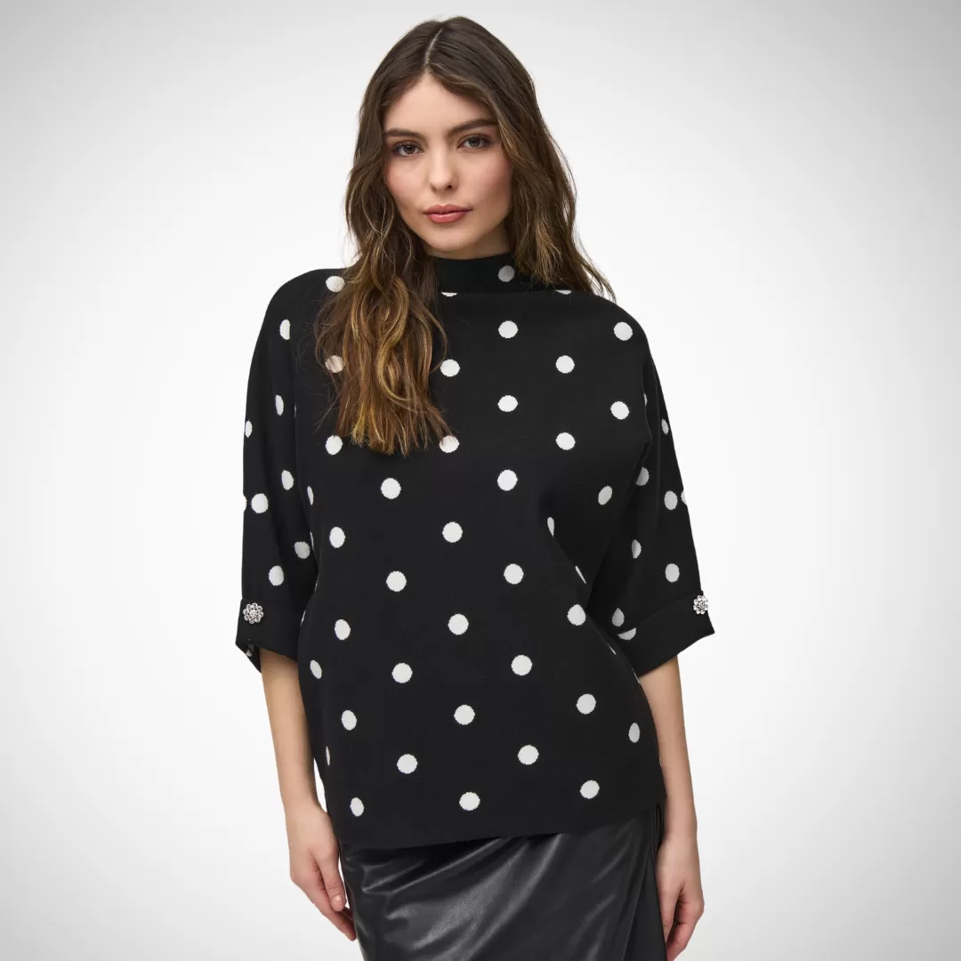 Joseph Ribkoff -  Polka Dot Sweater 244936