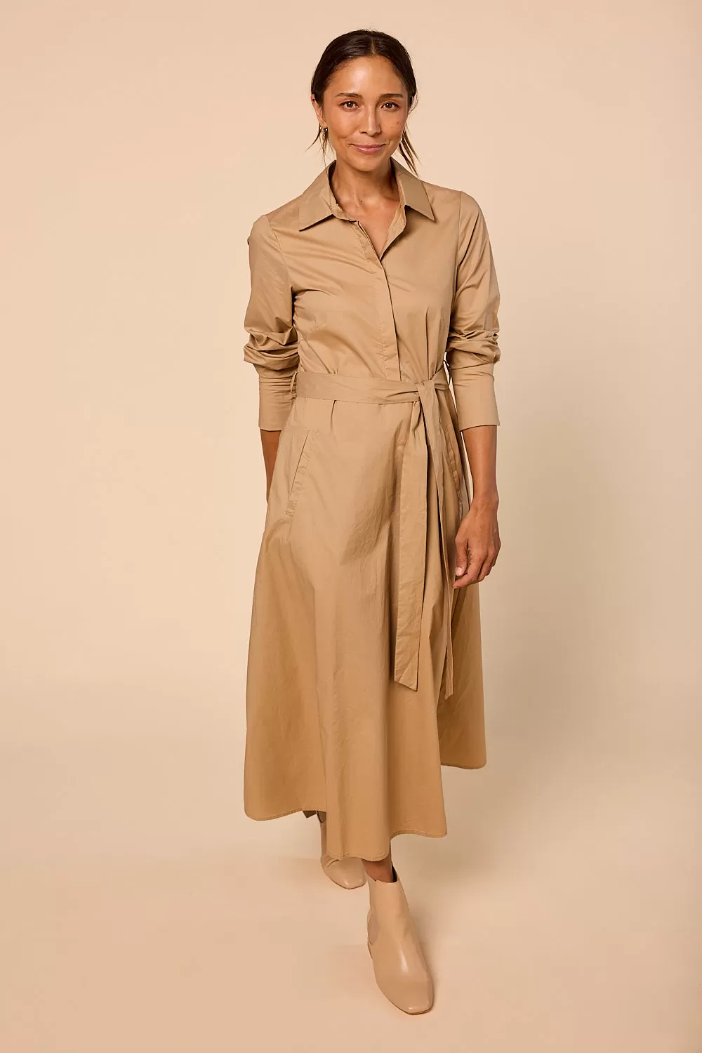 Kelly Dress in Camel