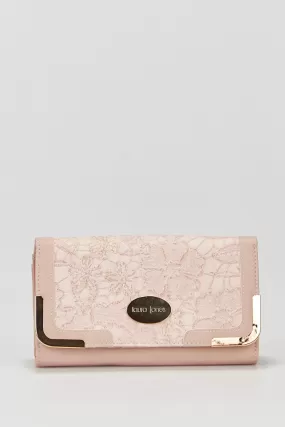 Lace Look Large Wallet