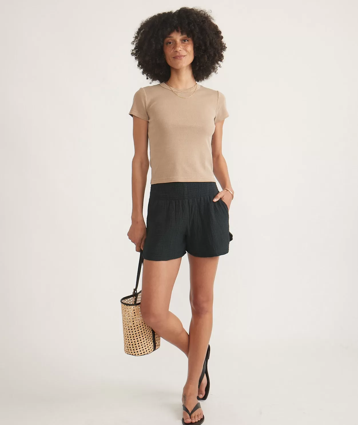 Lexi Rib Sun-In Crew Tee