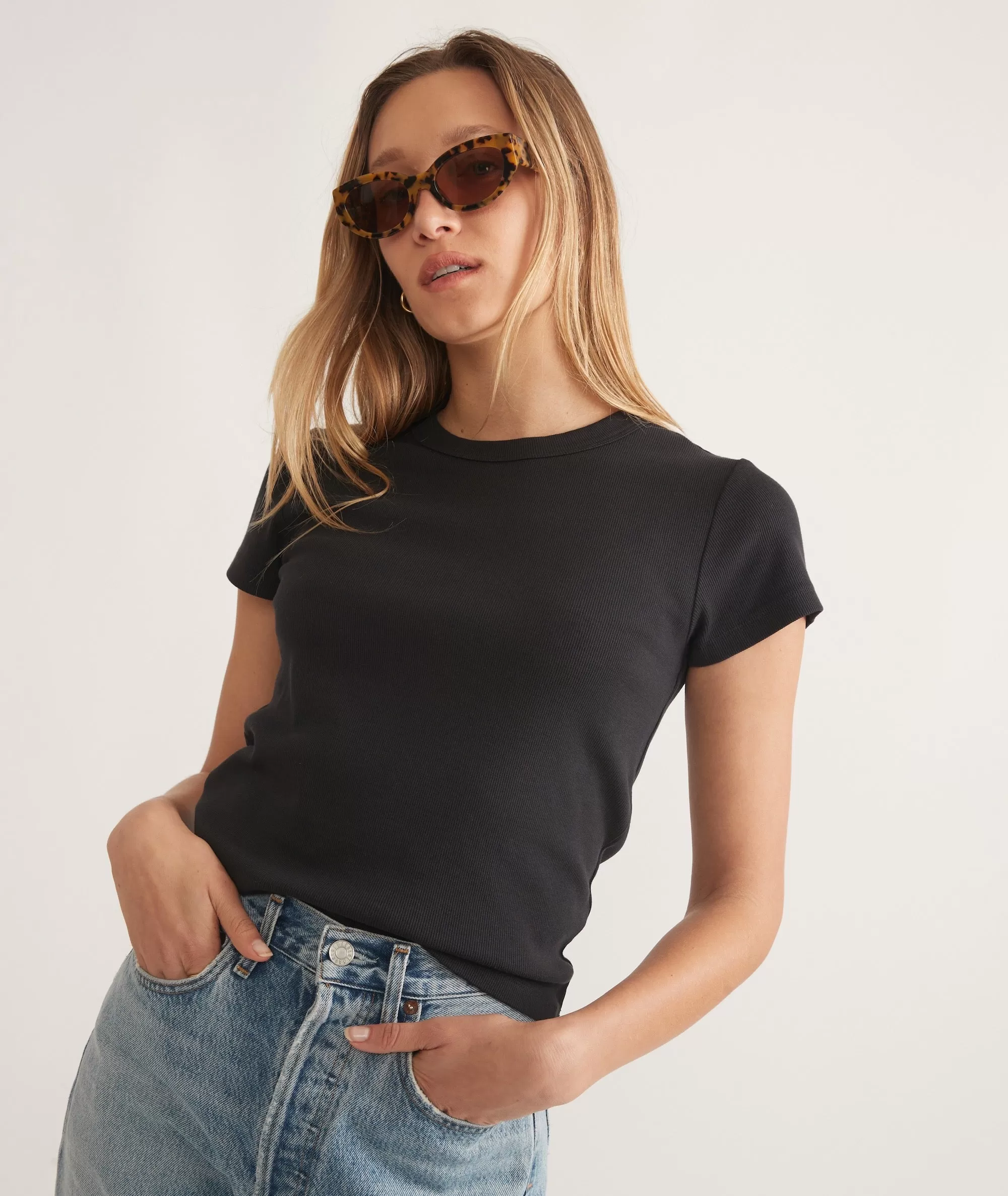 Lexi Rib Sun-In Crew Tee