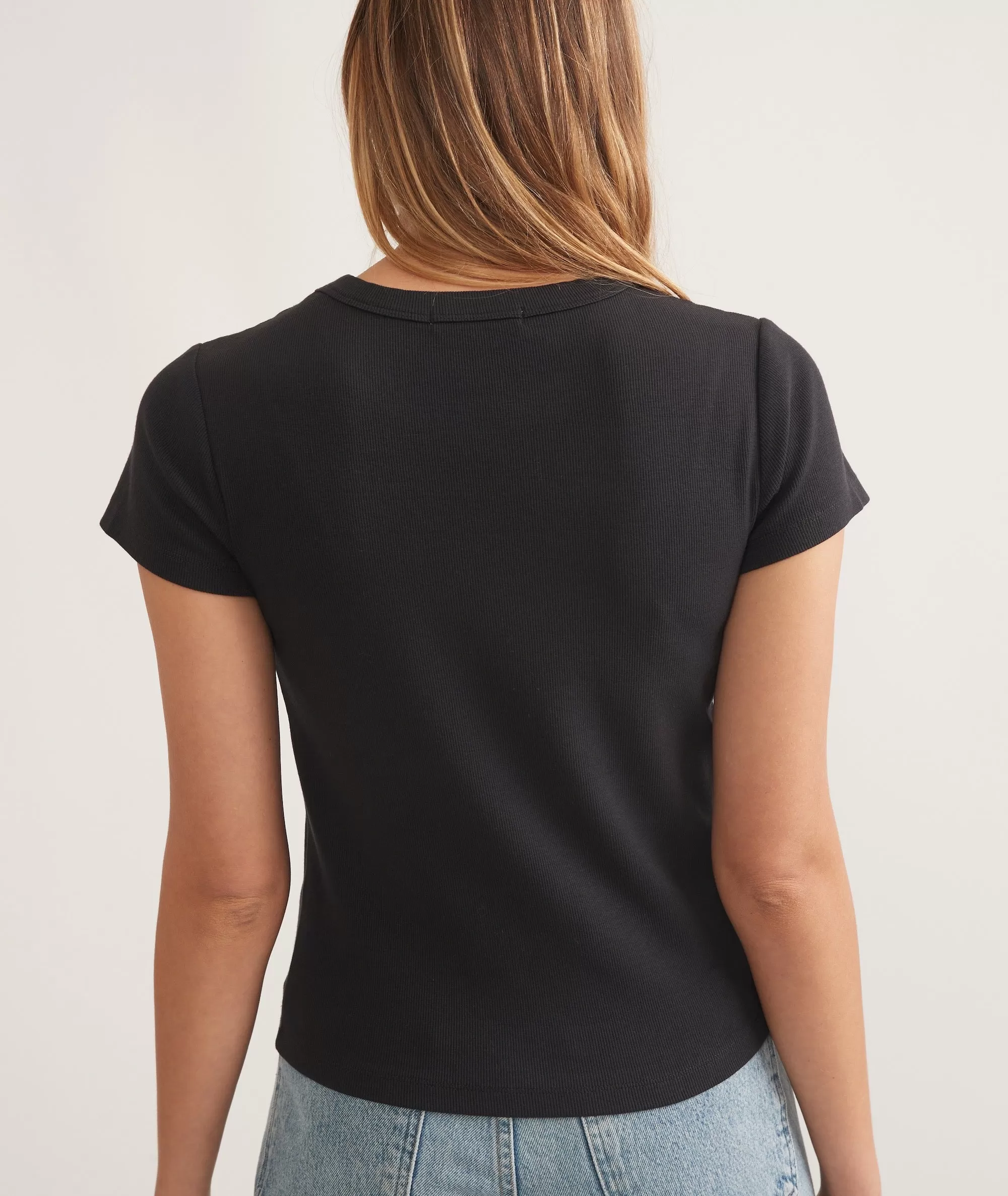 Lexi Rib Sun-In Crew Tee