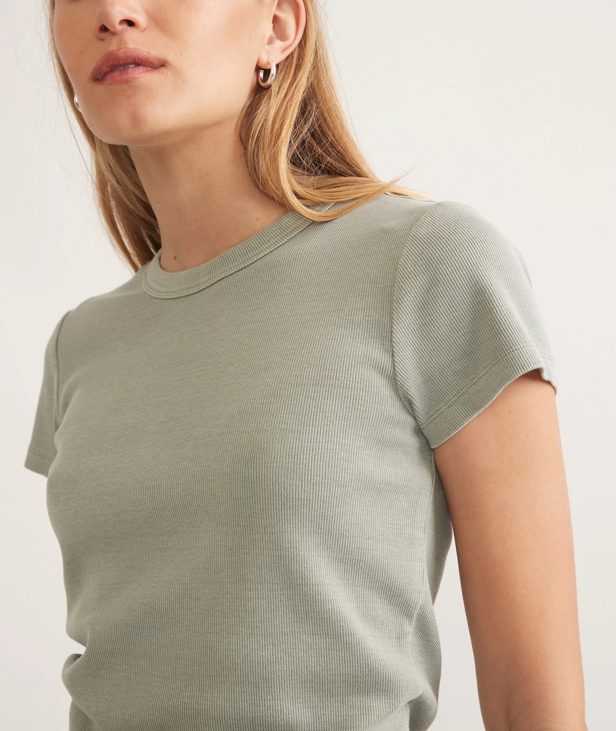 Lexi Rib Sun-In Crew Tee