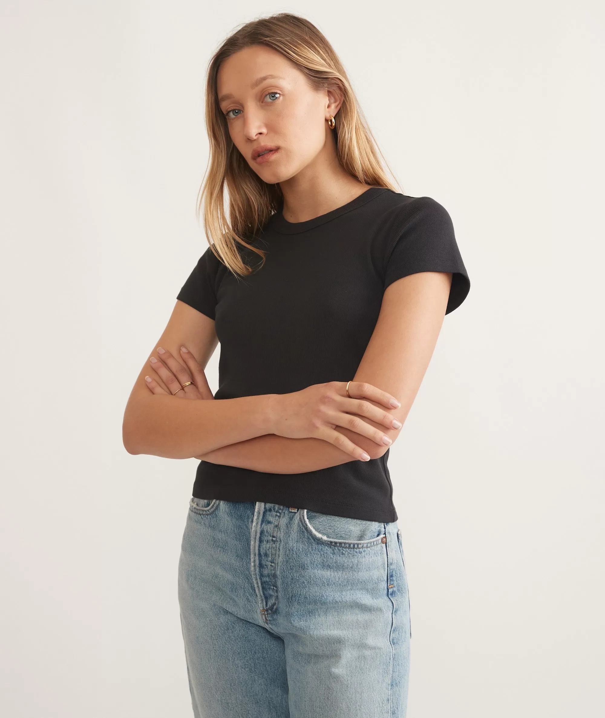 Lexi Rib Sun-In Crew Tee