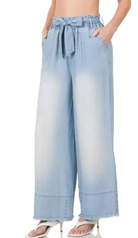 Liberty Paperbag Wide Leg Jean