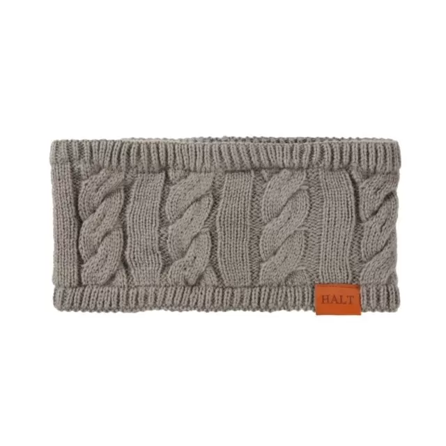 Light Grey Cable Knit Headband