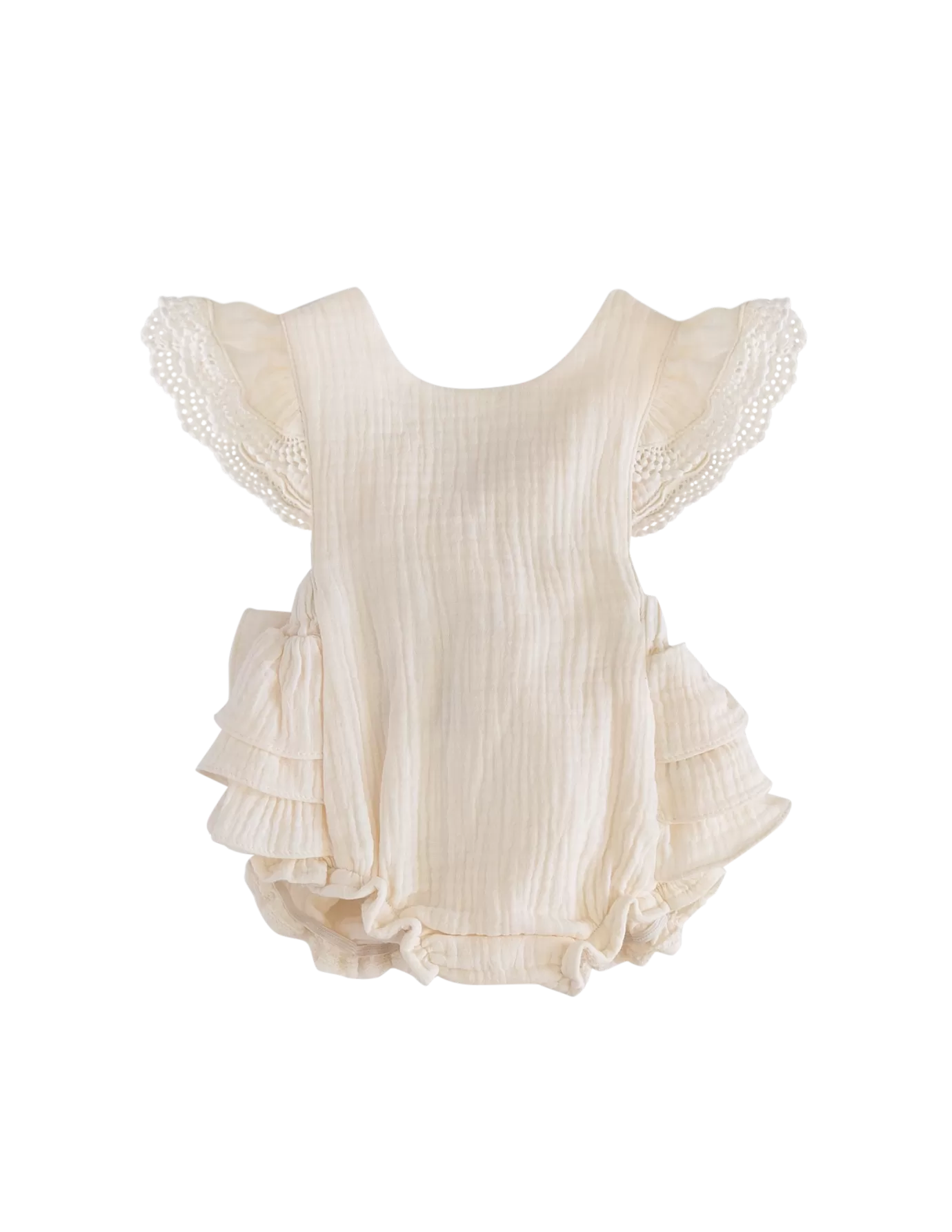 Liliana Muslin Playsuit - Cream