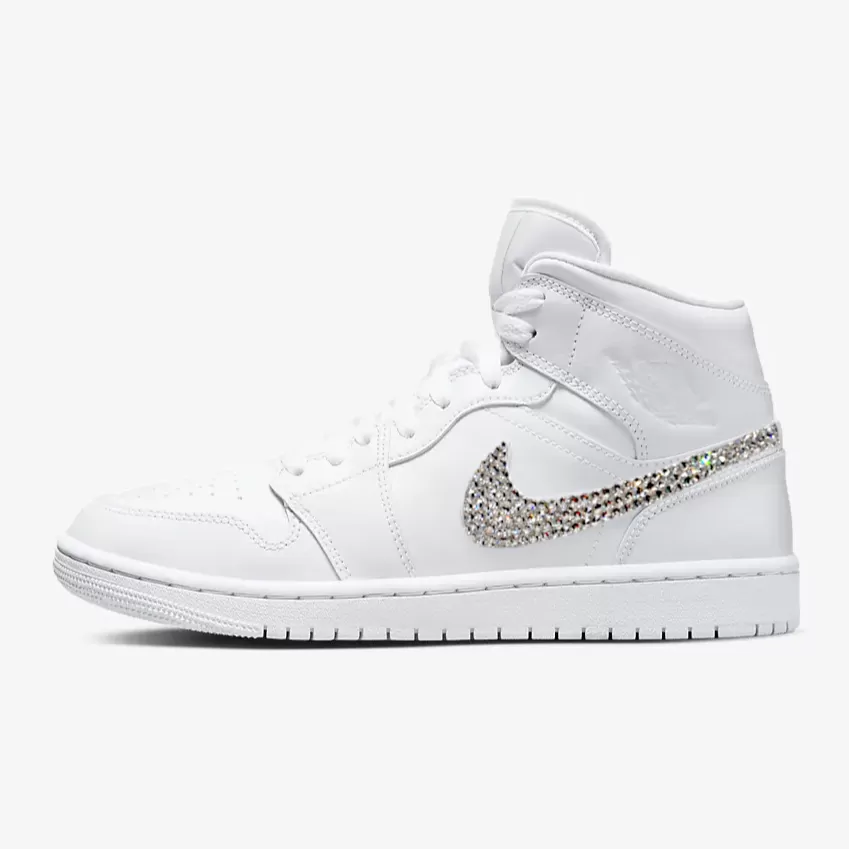 Limited Edition Air Jordan 1 Women Mid (White)